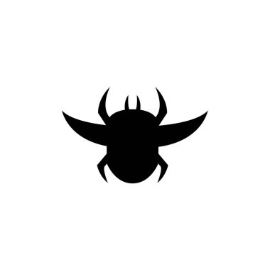 Böcek Mısır hiyeroglifleri simgesi. vektör illüstrasyonu 