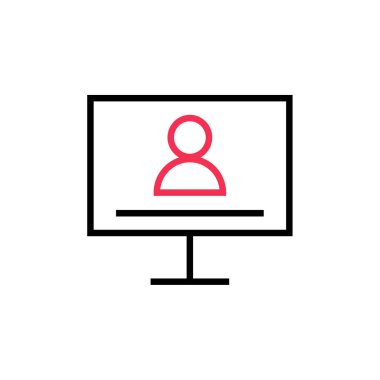 Kullanıcı profil simgesi vektör resimleme arkaplanı 