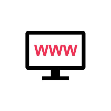 Web sitesi ve uygulama tasarımı, web tasarımı için beyaz arkaplanda izole edilmiş tarayıcı vektör simgesi 