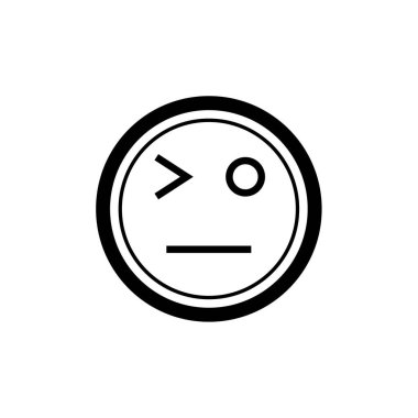 yüz simgesi, vektör illüstrasyonu  