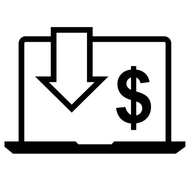 çevrimiçi alışveriş vektörü simgesi 