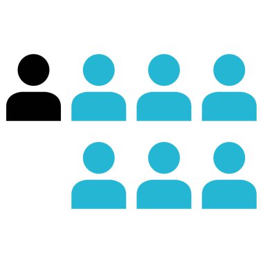 insanlar simge vektör illüstrasyonu