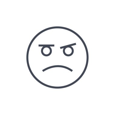 yüz simgesi, vektör illüstrasyonu  