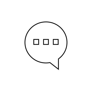 SMS & Metin Mesajlaşması ikon vektör çizimi