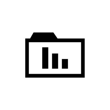 İş grafiği simgesinin vektör illüstrasyonu