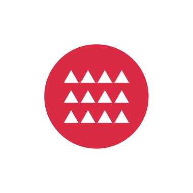 üçgen simgesi, vektör illüstrasyonu basit tasarım