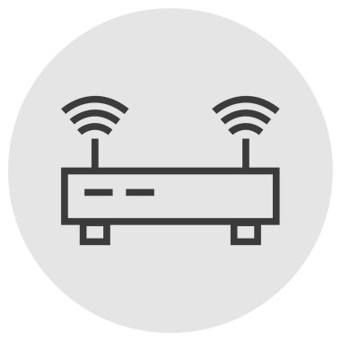 router simgesi vektör illüstrasyonu