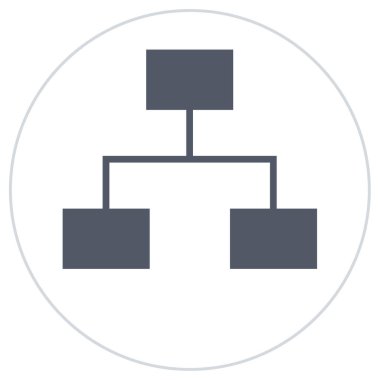 hiyerarşi simgesi vektör illüstrasyonu