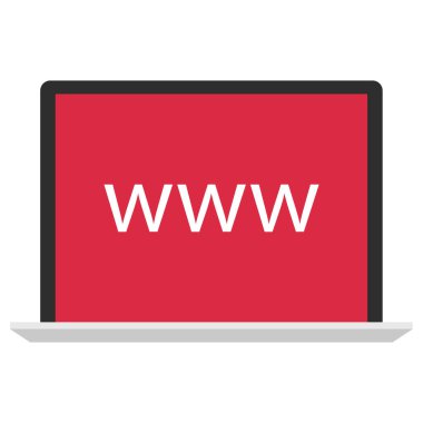 İnternet www Web çevrimiçi simge tasarım vektörü        