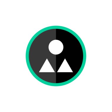 soyut yaratıcı logo simgesi tasarımı, vektör şablonu             