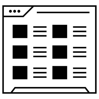 wirefram simgesi vektör illüstrasyonu