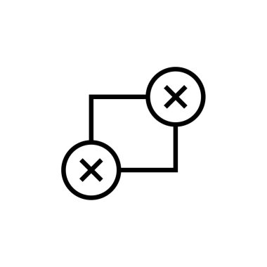 Kablolar modern simge, vektör illüstrasyonu