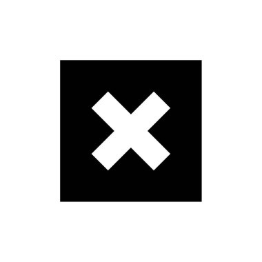 çapraz x simgesi, vektör illüstrasyonu