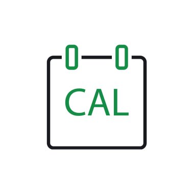 Takvim simgesi, vektör çizimi