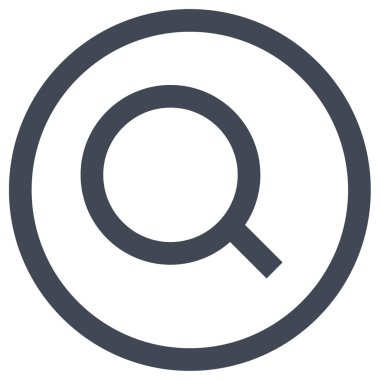 İnternet araması basit simge, vektör illüstrasyonu