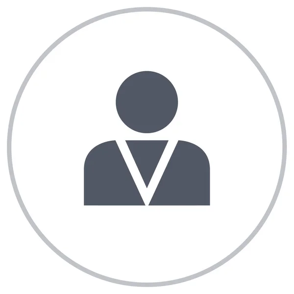 Felhasználói Profil Ikon Vektor Illusztráció Háttér — Stock Vector