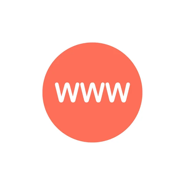 Internet Www Web Online Icoon Ontwerp Vector — Stockvector