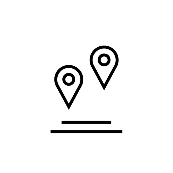 Location Simple Icon Vector Illustration — Stock Vector