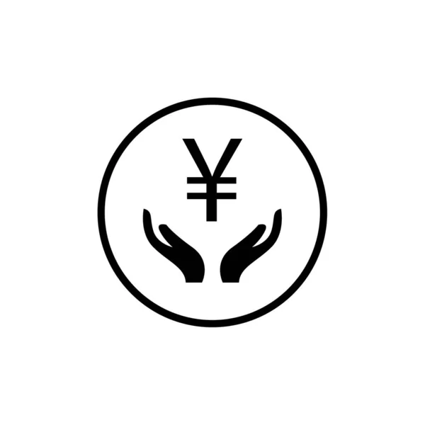 Ikona Vektoru Loga Jenu — Stockový vektor