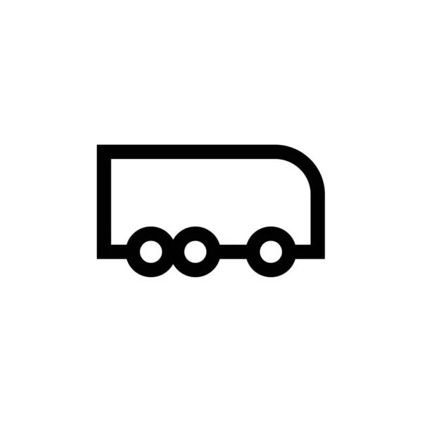 Truck Icon Vector Geïsoleerd Witte Achtergrond — Stockvector