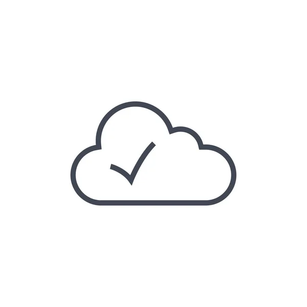 Ícone Nuvem Ilustração Vetorial —  Vetores de Stock