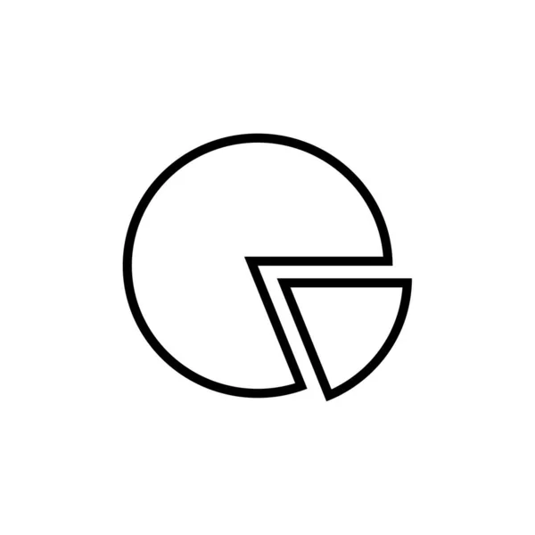 Gráfico Negócios Design Vetor Logotipo Simples —  Vetores de Stock