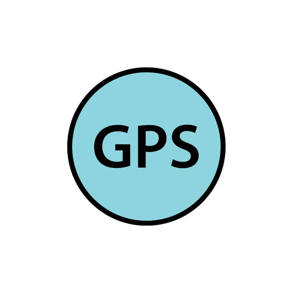 Gpsと位置アイコンベクトルイラスト — ストックベクタ