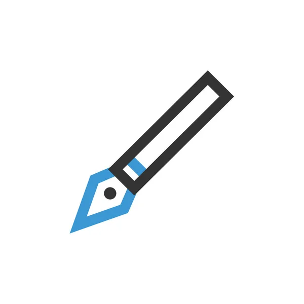 Atrament Długopis Wektor Ikona — Wektor stockowy
