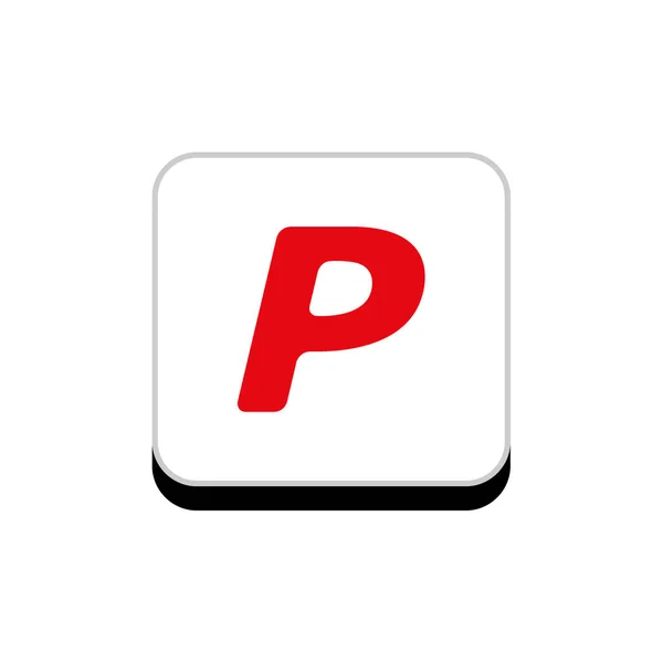 Redes Sociales Línea Paypal — Vector de stock