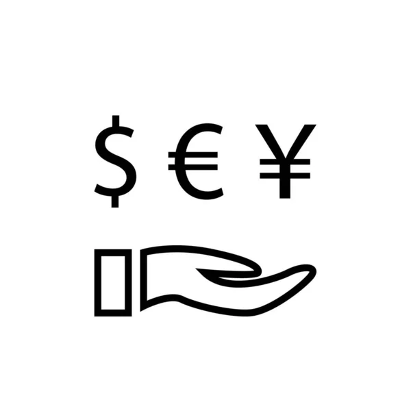 Гроші Значок Векторні Ілюстрації — стоковий вектор
