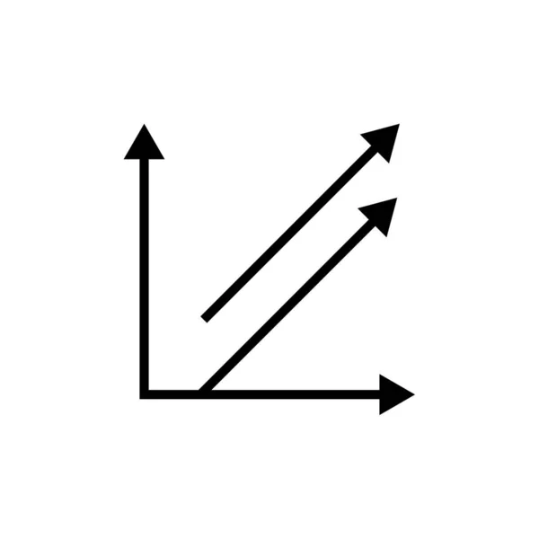 Vektor Illustration Erhvervslivet Vækst Ikon – Stock-vektor