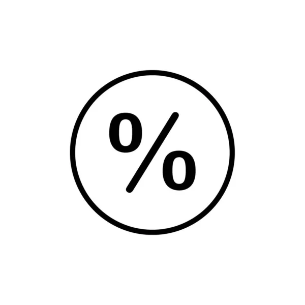 Pourcentage Taux Vectoriel Illustration — Image vectorielle