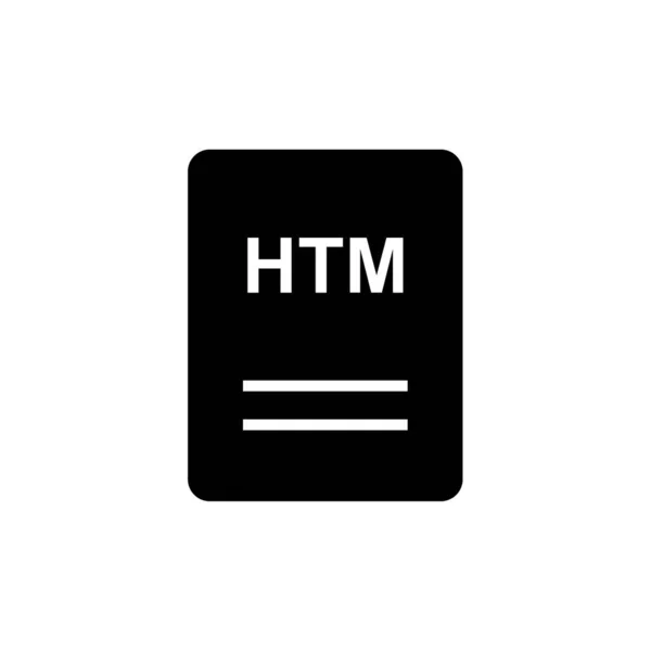 Vektorová Ilustrace Rozšíření Dokumentu Htm — Stockový vektor