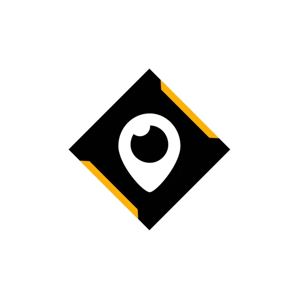 Logo Peryskopowe Aplikacja Streamingu Wideo Żywo Ilustracja Wektorowa — Wektor stockowy