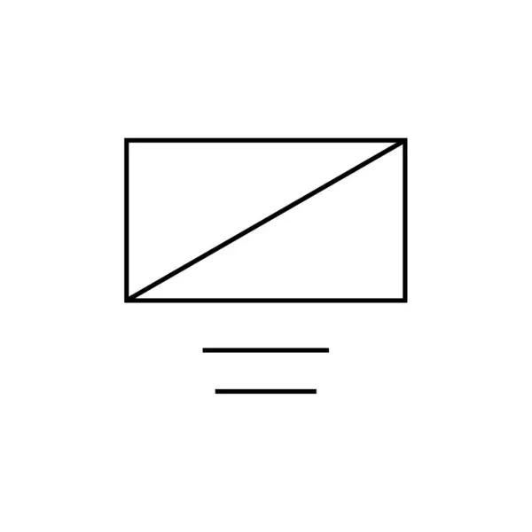 Abstraktes Polygonales Geometrisches Figurensymbol Vektorillustration — Stockvektor