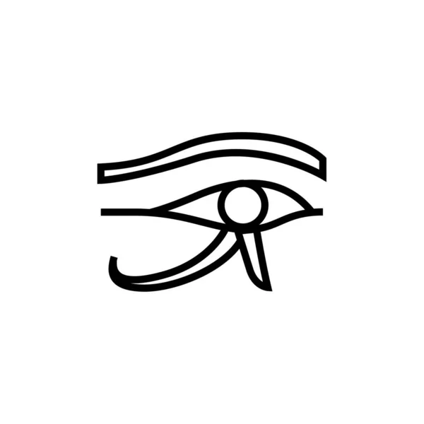 Augensymbol Umrissstil — Stockvektor