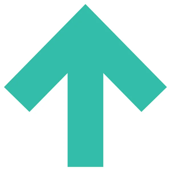 Flecha Punto Arriba Icono Vector Ilustración — Vector de stock