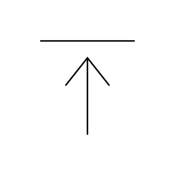 Vector Illustration Navigation Arrow Modern Icon — Stock Vector