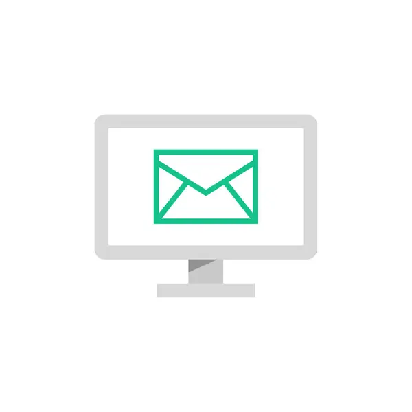 Email Webová Ikona Jednoduchá Ilustrace — Stockový vektor