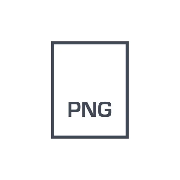 Png Dateiformat Icon Vektor Illustration — Stockvektor