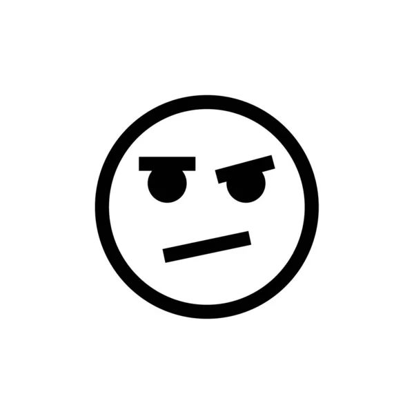 Ícone Emoji Expressão Facial Símbolo Emoção Ilustração Vetorial — Vetor de Stock