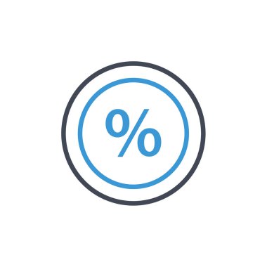 yüzde oranı vektör çizimi