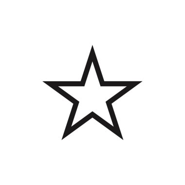 yıldız simgesi vektör illüstrasyonu