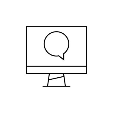 SMS & Metin Mesajlaşması ikon vektör çizimi