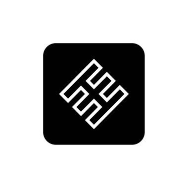 Şaşırmış şekilli yaratıcı soyut tasarım, vektör illüstrasyonu