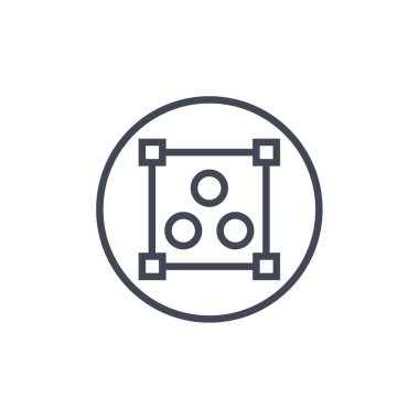 Şaşırmış şekilli yaratıcı soyut tasarım, vektör illüstrasyonu