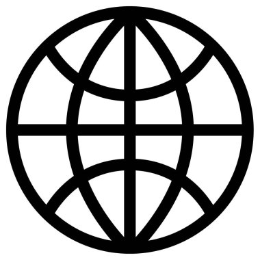 Dünya küre simge vektör 