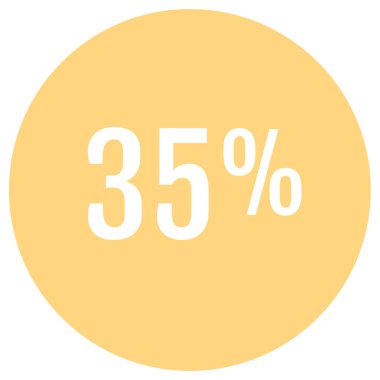 35 numara vektör illüstrasyonu