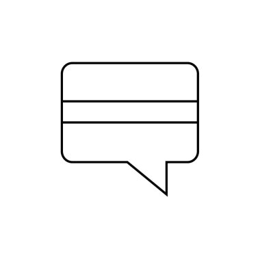 SMS ve Metin Mesajlaşması ikon vektör illüstrasyonu