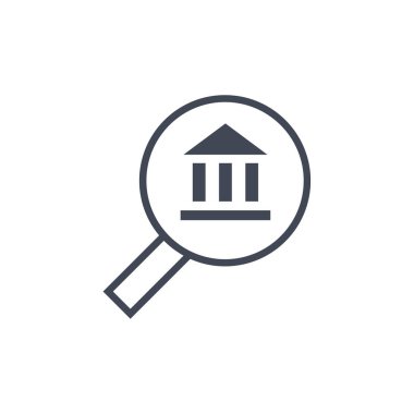 Modern bankacılık simgesinin vektör illüstrasyonu      